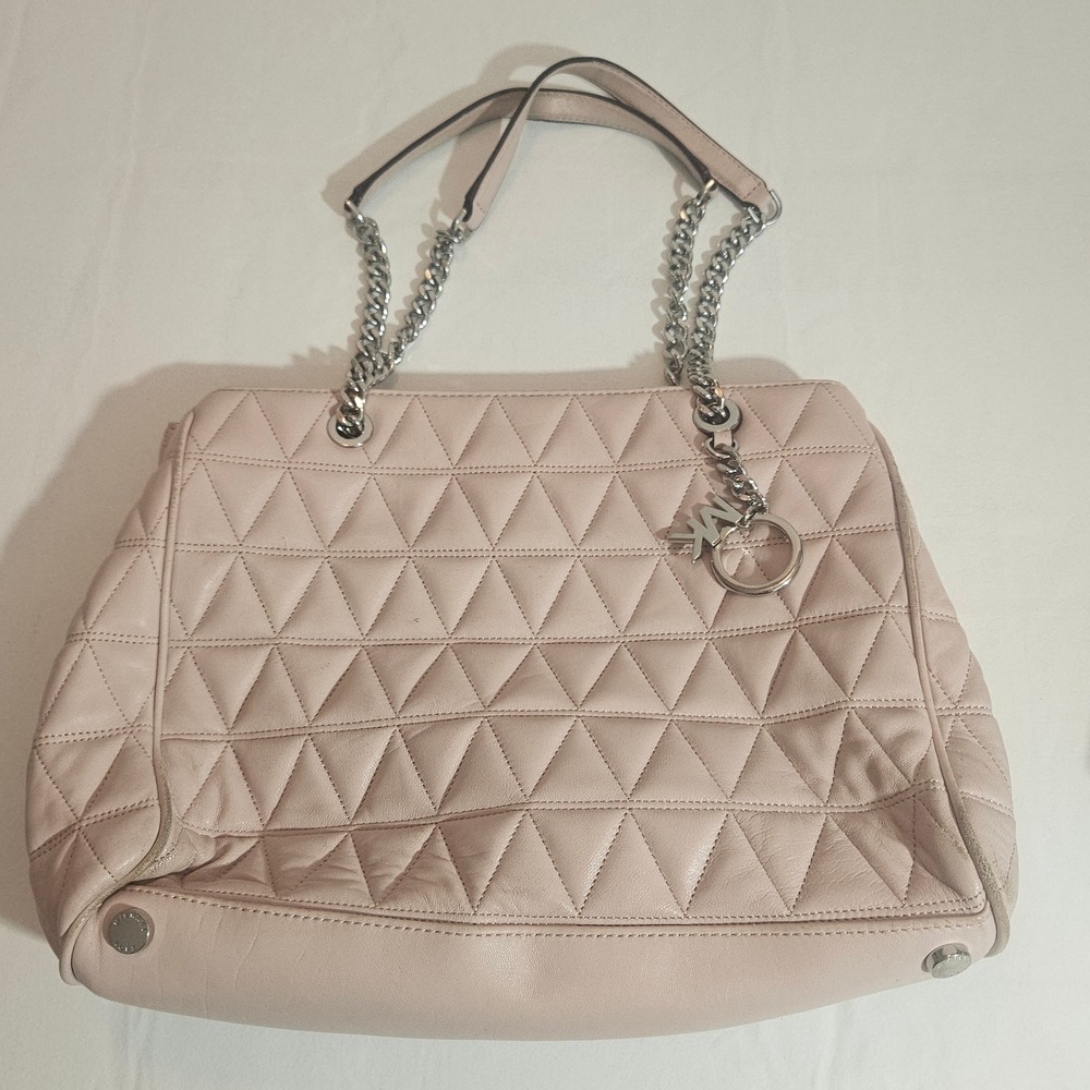 Michael Kors Pink Quilted Medium Leather Bag~EUC - Picture 3 of 5